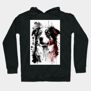 Australian Shepherd Portrait Hoodie